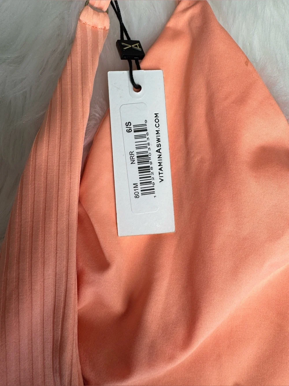 Vitamin A Alia One Piece - Pink Coral EcoRib | Size small